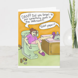 Toilet Seat Mayhen Card