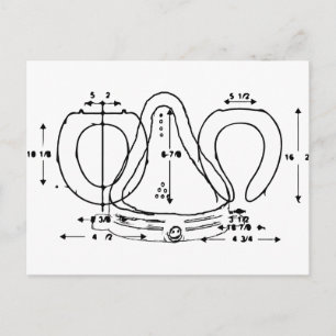 toilet seat postcard