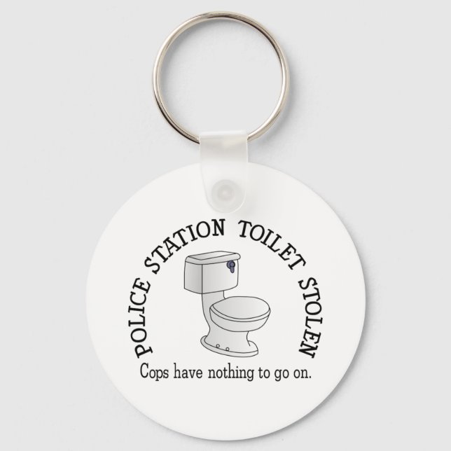 Toilet Stolen Keychain (Front)