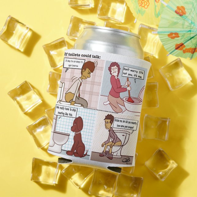 Toilet Talk Can Cooler (In Situ Summer)