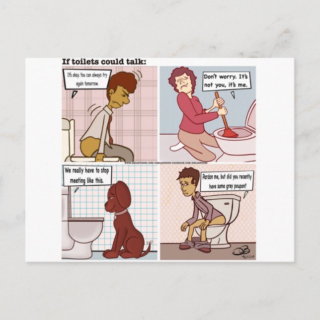 Toilet Talk Postcard (Front)