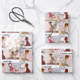Toilet Talk Wrapping Paper Sheet