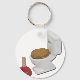 ToiletLargePlunger051411 Keychain