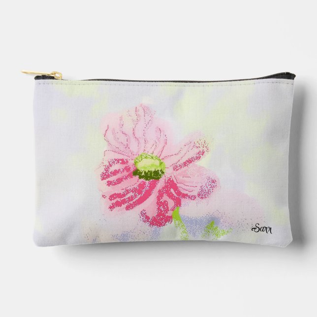Toiletry Bag : October Birth Flower Cosmo . (Front)