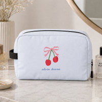 Toiletry Bags | Cherry Coquette Bow Cute