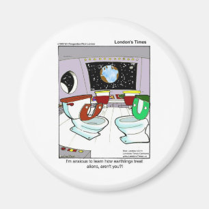Toilets From Outer Space Funny Tees Mugs Cards Etc Magnet