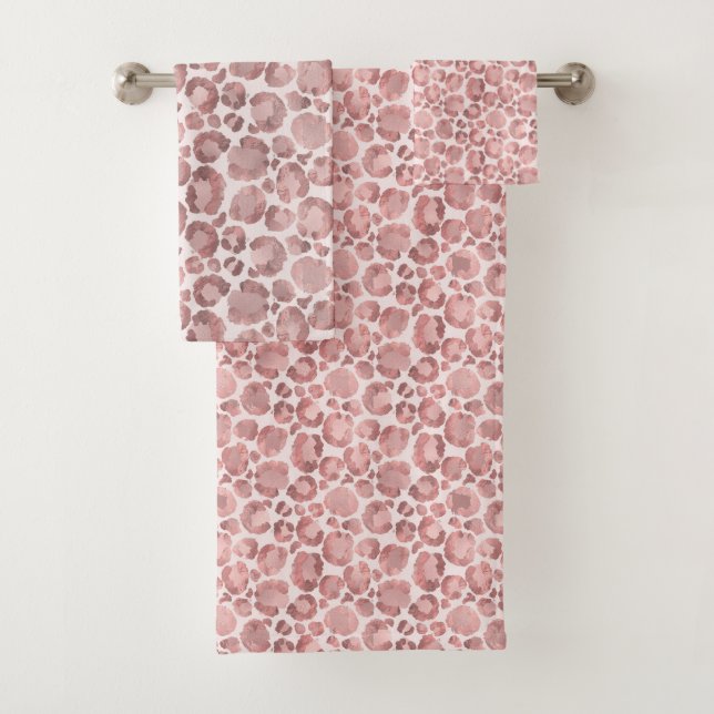 TOILETTE DE SALLE DE BAINS POSTER DE ANIMAL ROSE N (En situation)