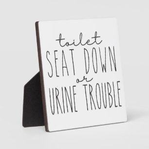 Toilette Ferme Funny Salle de bain Signal Plaque