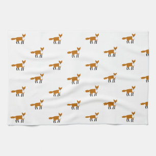 Toilettes de thé Fox Serviette de thé