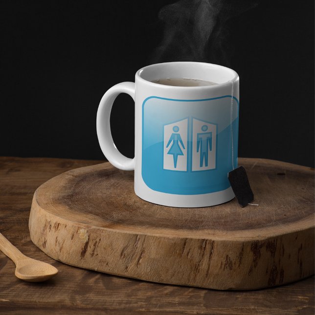 Toilettes Icon Café Mug (Créateur téléchargé)