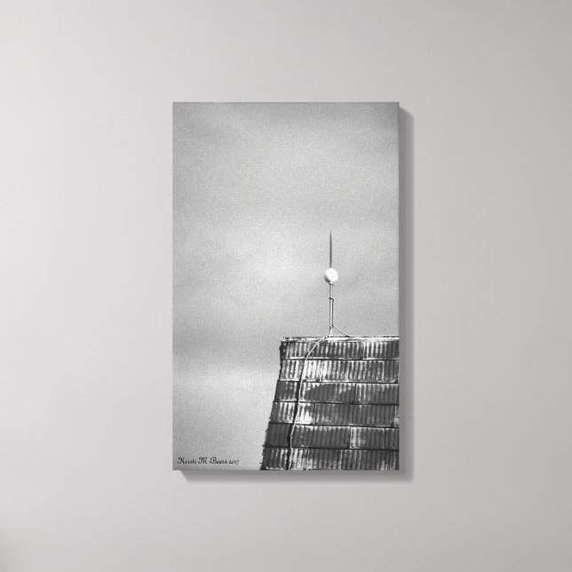 Toit de grange avec tempête en toile Arrière - pla (Recto)