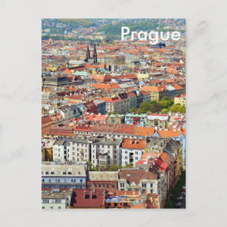 Toits de la carte postale de Prague
