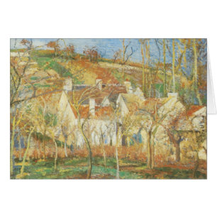 Toits rouges, Coin d'un village, Hiver par Pissarr