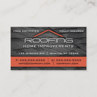 Toiture Carte de visite professionnel Orange