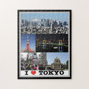 Tokio - I Love - Japan - Jigsaw Puzzle