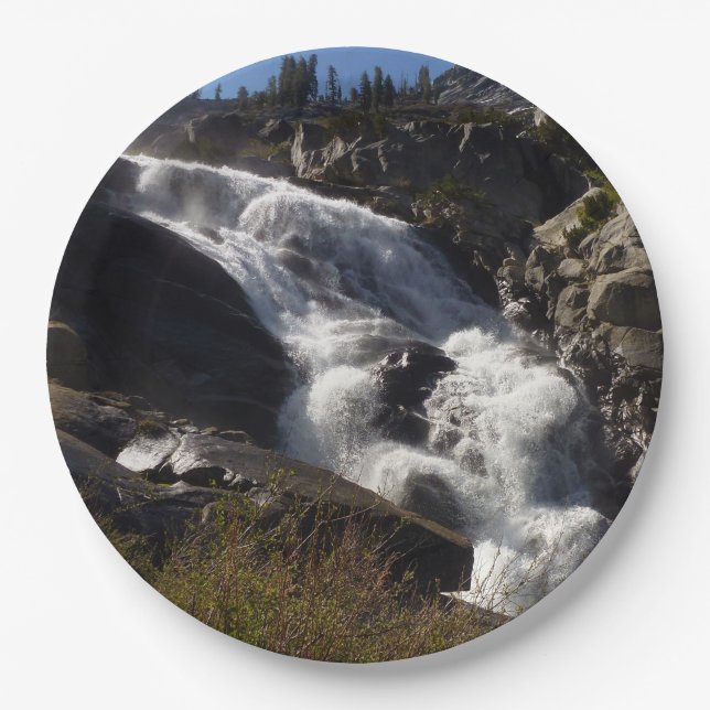 Tokopah Falls II at Sequoia National Park Paper Plate (Front)
