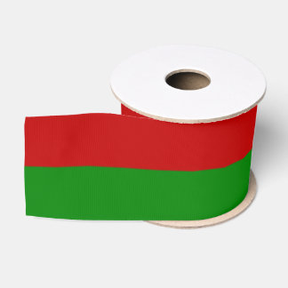 Toksie Turbie Christmas Green Red Stripes Grosgrain Ribbon
