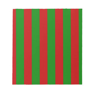 Toksie Turbie Christmas Green Red Stripes Notepad
