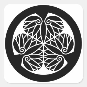 Tokugawa Aoi (13 Zui) Edo Square Sticker