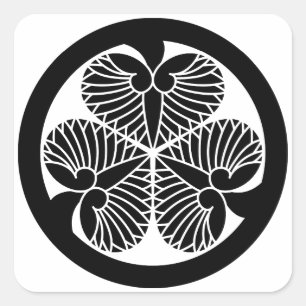 Tokugawa hollyhock 5(5th Tsunayoshi)23 Square Sticker