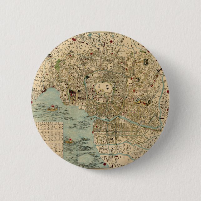 tokyo1854 2 inch round button (Front)