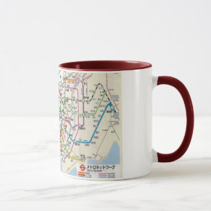 TOKYO 地図東京の地下鉄 MUG