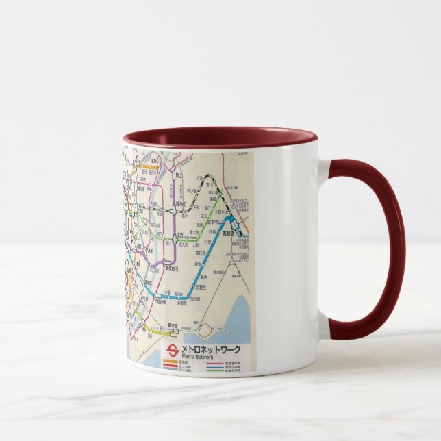 TOKYO 地図東京の地下鉄 MUG (Right)