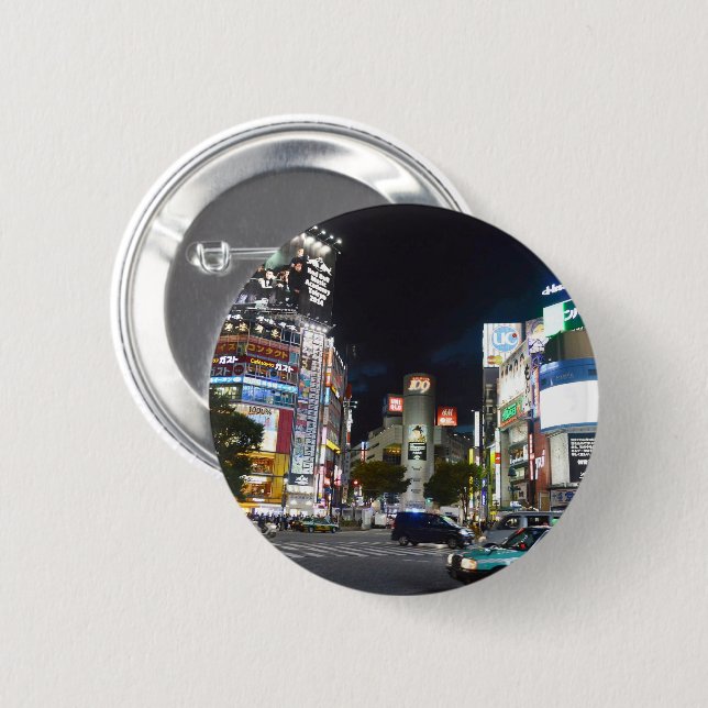 Tokyo 2 Inch Round Button (Front & Back)