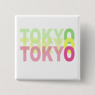 Tokyo 2 Inch Square Button