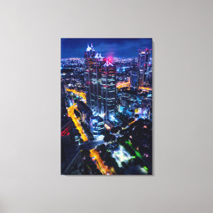 Tokyo at night canvas print