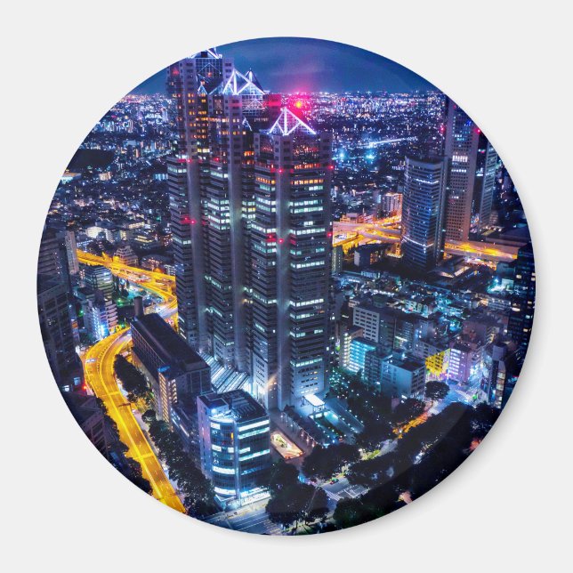 Tokyo at night magnet (Front)