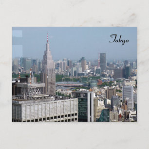 tokyo city view postcard