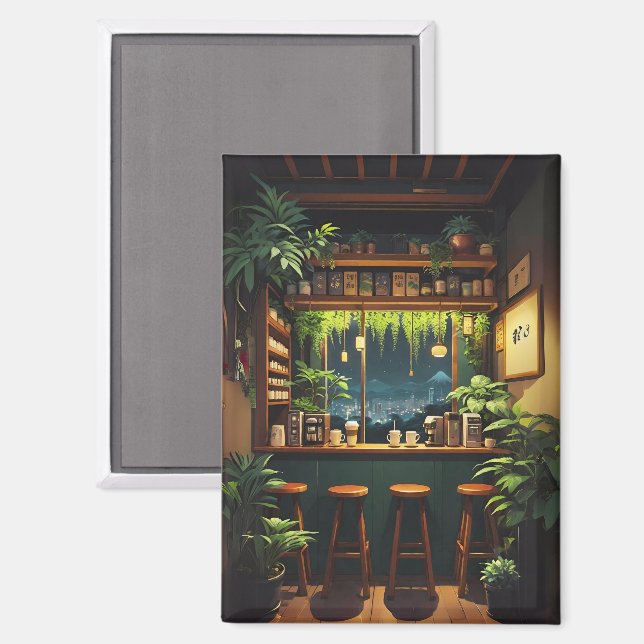 Tokyo Coffee House  Magnet (Front/Back)