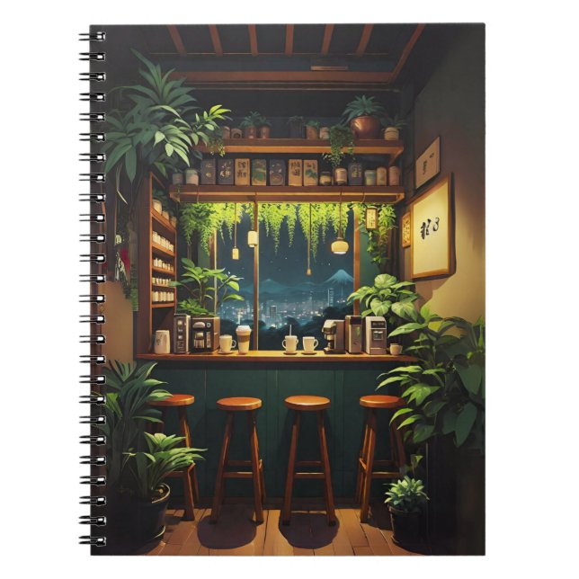 Tokyo Coffee House  Notebook (Front)