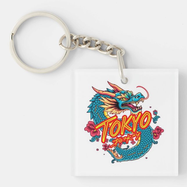 Tokyo Dragon Keychain (Front)