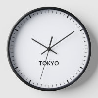 Tokyo fuseau horaire Salle de presse Style Horloge