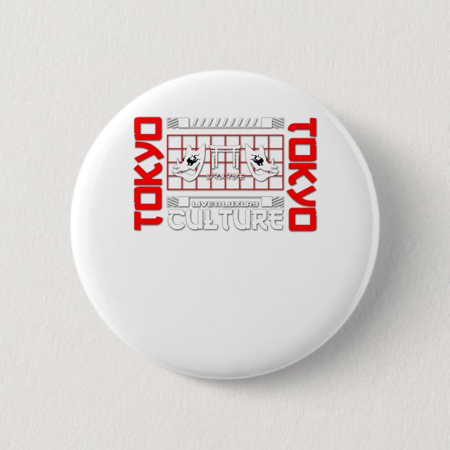 Tokyo Gate for Travel Lover 2 Inch Round Button (Front)