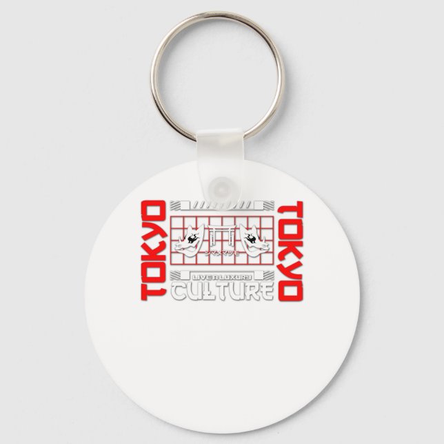 Tokyo Gate for Travel Lover Keychain (Front)