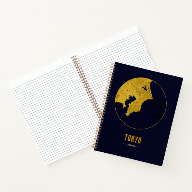 Tokyo Golden Map Notebook (Inside)