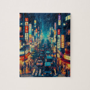 Tokyo in Motion Jigsaw Puzzle