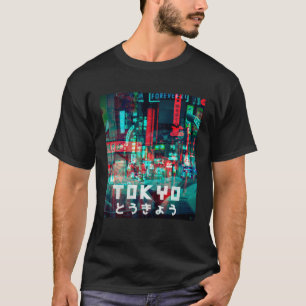 Tokyo Japan Aesthetic Style Cyberpunk Aesthetic Va T-Shirt