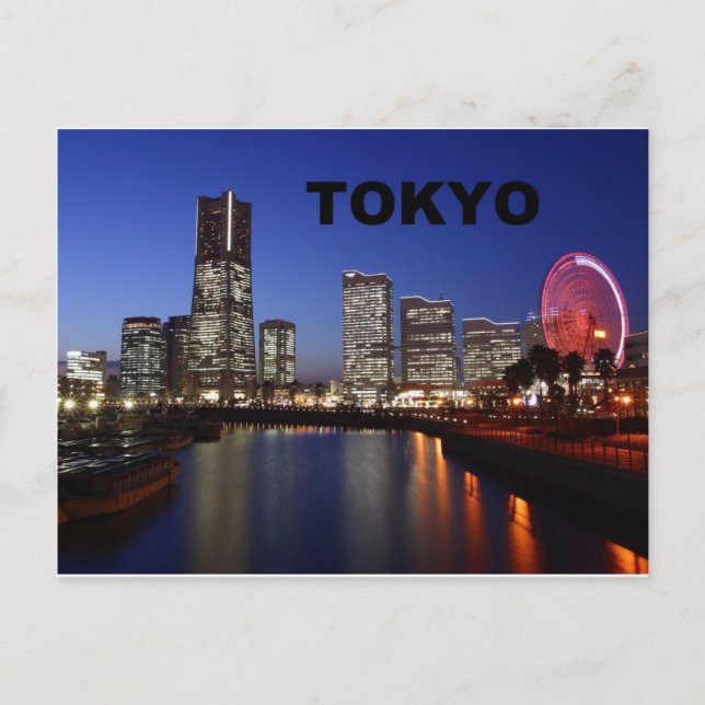 Tokyo Japan by Night (St.K) Postcard (Front)