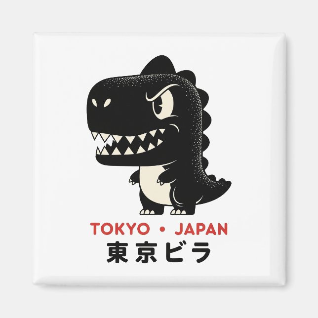TOKYO JAPAN GODZILLA MAGNET (Devant)