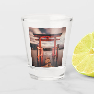 Tokyo Japan Lake Mountains Shot Glass