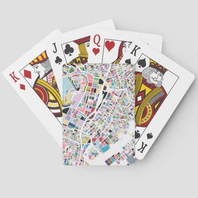 Tokyo Japan Map Playing Cards (Back)