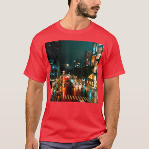 Tokyo Japan Night Skyline with StreetVaporwave T-Shirt