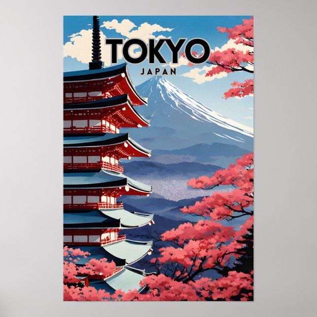 Tokyo Japan Nostalgic Poster (Front)