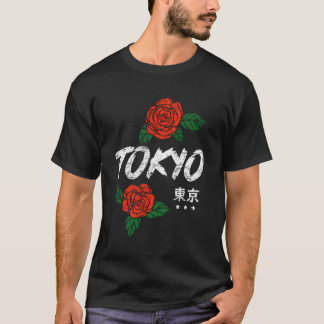 Tokyo Japan Roses Anime T-Shirt