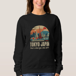 Tokyo Japan Skyline Japanese Kanji Character Tokyo Sweatshirt