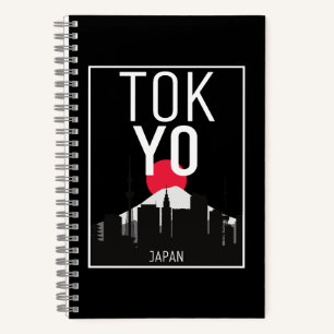 Tokyo Japan Skyline Mount Fuji Notebook